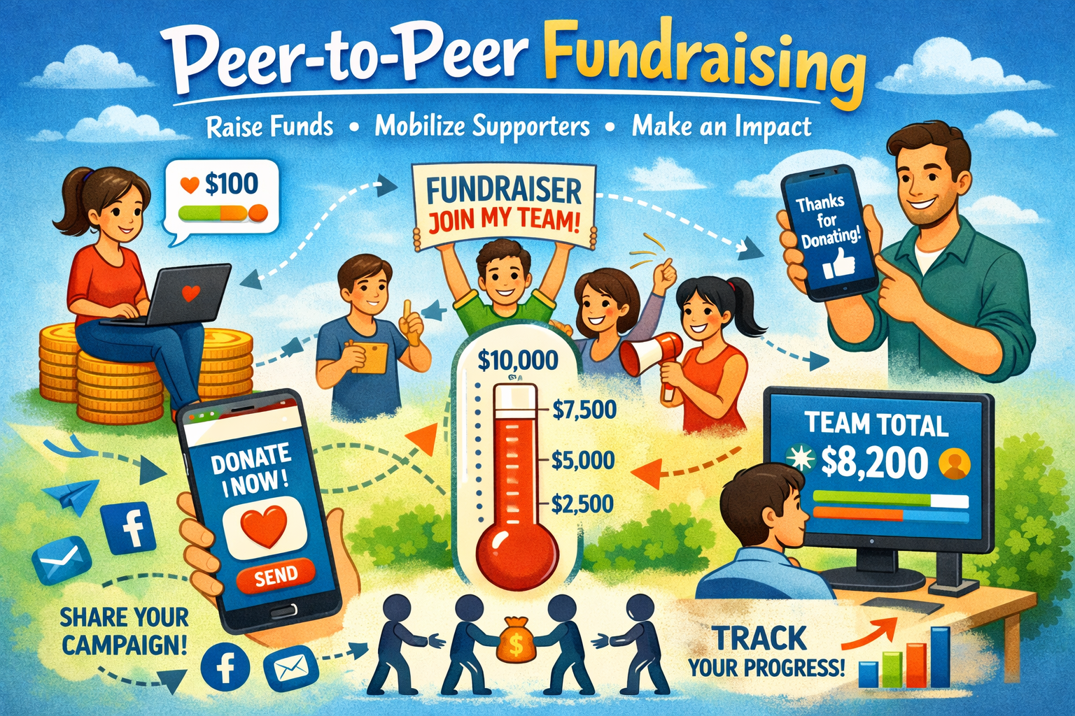Peer-to-Peer Fundraising for Churches: The Ultimate How-To Guide